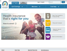 Tablet Screenshot of coveredca.com